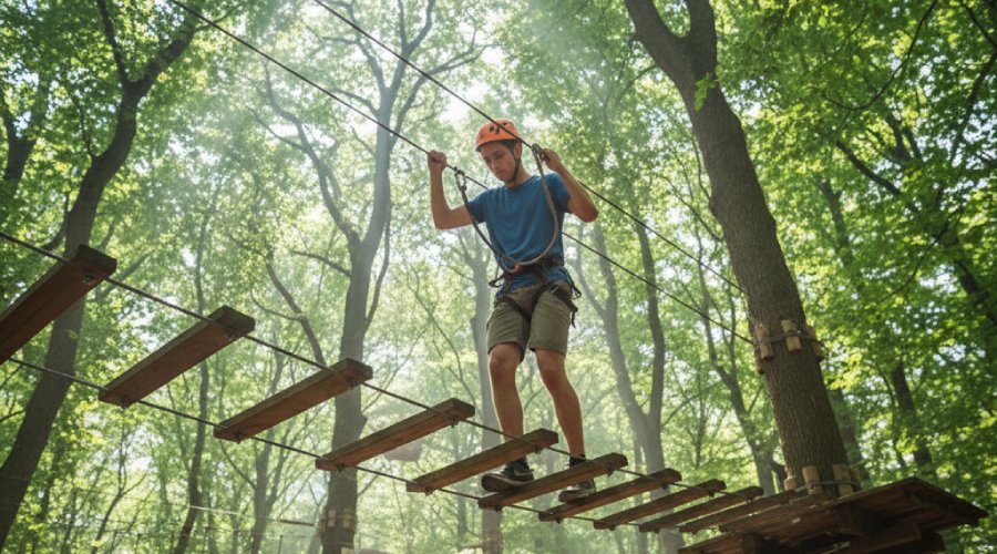 aventure Monkey Forest à Guérande